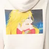 Damen Hoodies Zessam Yellow Hair Girl Graphic Print Kapuzenpullote Sweatshirt Frauen Diamond Flügel weibliche Pullover Vintage Casual Lady Top 2023