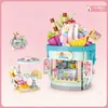 Blocks City Street View Building Blocks Ice Shop Sale Shop Fun Assembly Toys Kids Puzzle Boys Girls Holiday Gifts Home Ornaments R230817