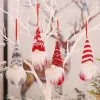 Świąteczne ozdoby ręcznie robione szwedzkie tomte gnomy pluszowe skandynawskie choinki w handa