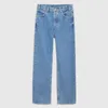 Jeans feminino Zessam cor sólida cora alta cintura solta mulher botão de algodão de algodão largo largo calça de calça casual vintage 2023