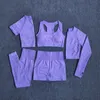 Outfit da yoga 2/3/5 pezzi da donna senza cuciture set di yoga allenamento abbigliamento sportivo abbigliamento palestra fitness fitness a maniche lunghe a maniche lunghe gocciolatura in alto in giro per la vita alta 230817