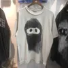 Erkek tişörtleri kaliteli maske moda gevşek kısa kollu hip hop kadınlar tişört vintage tees büyük boy tişört grafik erkek giyim