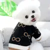 Одежда для собак черная домашняя одежда для собак теплые хлопковые собаки свитер шватер для щенка