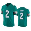 Miami''dolphins''men 1 Tua Tagovailoa 17 Jaylen Waddle 10 Tyreek Hill 2 Bradley Chubb Women Młodzież Aqua Alternate Custom Vapor Limited Jersey