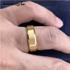 Bandringar 6mm 8mm Gold Color Tungsten Carbide Engagement Rings for Men Women Wedding Bands Beveled Edges Matted Finish Comfort Fit 230816