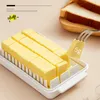 Plates Butter Cutting Box With Lid Block Dish Sealing Good Low-temperature Resistant Fridge Storage Cheese Fresh Keeping