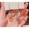 Stud Ins Fashion Designer Front Back Double Sided Luxury Rhinestone Diamonds Pearl Earrings For Woman Girls Epwvk Vhaea Drop Delivery Dhtml