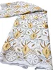 KY-0013 Milk Silk Guipure Cord koronkowy materiał z cekinami Kobiety suknie ślubne 5 jardów Kobieta impreza szycia haft rzemieślniczy afrykańska w sprzedaży lato 2023