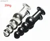 Anal Toys Glass Large Crystal Butt Plug Big Ball Butt Plug Dildo Masturbation Adult Sex Toys Män och kvinnor HKD230816