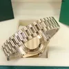 Rolaxs Watch Diamond Ladies Automatic 36mm Bezel Sapphire Face Rainbow Square Dingステンレス鋼割引防水プーダ