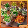 الكتل Sembo 611059 Tulip Potted Plant Flower Set متوافق بناء سلسلة زهرة سلسلة بقعة Dent Education Toys R230817