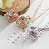 Подвесные ожерелья 1pc Crystal Locket со стеклянным шариком