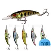 BAITS LURS 1 PCS MINNOW FISHER LURE 75 mm 5G 3D Eyes Crankfish Wobbler Artificial Plastic Hard Tackle Drop Livrot Sports Out Dhtn5