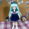 Dolls 30cm Bjd Doll 16 Cute Anime Full Set Cartoon Face with Skirt Headdress Children Dress Up Diy Fashion Kid Toy 230816