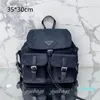 Nylon Backpacks Designer Backpack Packs Backs Bolsas de Estudantes Padrão de Moda Moda Bolsa Escolar Média Capacidade Zíper Bolsa