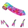 Bow Ties Tie Dye Coldie Unisexe Slim Polyester 8 cm Coul Colore étroit pour les hommes ACCESSOIRES ACCESSOIRES CRAVAT