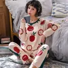 Abito da donna in cotone da donna abito da sonno top per pantalone pigiama set avocado abiti coreani ropa mujer nouisette femme freeship