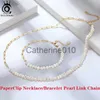 Colliers de pendentif Orsa Jewels 14k plaque d'or authentique 925 STERLSILVER PARTALLE COUP COUCHE 6 / 9.3 / 12MM Collier de liaison pour femmes bijoux SC39 J230817