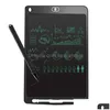 Graphics Tablets Pens 8.5 Inch Digital Tablet Lcd Writing Electronic Ding Pad Board Handwriting With Pen Battery For Kids Gift To D Dhkzp