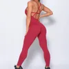 Outfits Women's Yoga Fitness Backless Yoga Overalls Bodysuit Fitness Rompers Sexy Sport Suit Leggings Jumpsuit Combinaison Gym Set