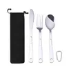 Обеденный залог набор посуды UltraLight Outdoor Portable Knife Fork Spoon Cutler Sutre Equipment Семейное поход