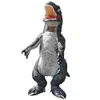 Andra evenemangsfestleveranser T-Rex Velociraptor Uppblåsbar dinosaurdräkt Anime Purim Halloween Party Cosplay Costumes For Man Woman Fancy Dress Suit 230816