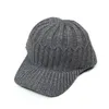 Caps à balle ruhao chapeaux d'hiver de casquette de baseball en tricot pour femmes