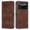 Fashion PU Portafoglio in pelle per Xiaomi 13 Lite 12T 12 Pro Redmi K60 12C 10C A1 Plus 10 10A 9A Triangolo Vertical Lines Porta dello slot Flip Coperchio Coperchio Cascia