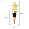 Jultomten Claus Christmas Wine Bottle Stopper Gingerbread Man Christmas Elk Gold Bottle Stopper Sealer Wine Bar Accessories