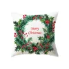 Caisse d'oreiller thème de Noël le motif de décoration d'arbre de Noël couverture de coussin à la maison Sofa Decoration Cover HKD230817