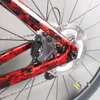 Tam Gizli Kablo Disk Fren Yolu Tam Bike TT-X36 Ultegra R8020 Hidrolik Grup Seti Karbon Tekerlek Seti Kırmızı Su Dalgası