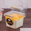 Wegwerpcontainers Clear Cake Box transparante vierkante mousse plastic cupcake dozen met deksel yoghourt pudding party benodigdheden dhh3g