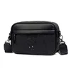 2023 New Designer Men's Versatile Classic Embossed PU Shoulder Crossbody Bag Black embossed Messenger bag bag