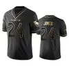 Miami''Dolphins''Men 1 Tua Tagovailoa 17 Jaylen Waddle 25 Xavien Howard 44 Blake Ferguson Mujeres Jóvenes Negro Golden Edition Custom Vapor Limited Jersey