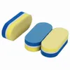 Mini Oval Nail Buffer Block Foot Rasps Double Sided Mixed Color DIY High Elastic Sponge Professional Polishing Care Repairing Polish Nails Art Tool LT0085