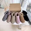 classic Popular women mini tazz tasman slippers boots Ankle ultra mini outdoor warm boots Full Fur Fluffy Furry Casual thermal slippers