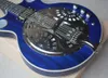 6 stringhe chitarra elettrica blu trasparente con hardware Chrome offrire logo/colore personalizzato