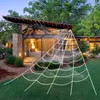 Andere evenementenfeestjes Giant Spider Web Halloween Decor Artificial Cotton White Scary Cobweb Haunted Horror Outdoor Simulation Props 230816