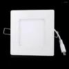 Lampada a parete 6W AC 86-265V Pannello a soffitto quadrato ultra sottile Luce rimase in calo da 390 libbre SMD2835 LED PURA DROCA