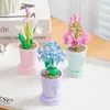 Blokkeert Zodiac Flower Building Block Building Eternal Bouquet Model Diy Home Decoratie Kleine deeltjes Educatief speelgoed Kinderen Verjaardagsgeschenk R230817