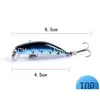 Baits Lures 1 Pcs 4.5Cm2.8G Fishing Lure Quality Minnow 3D Eyes Plastic Hard Bait Pesca Artificial Jig Wobblers Crank Drop Delivery Dhjww