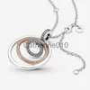 Pendant Necklaces 925 SterlSilver Necklace For Women Classic Fashion Necklaces Fit Original Brand Dangle Charm Bead Jewelry Free shippGift J230817