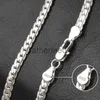 Pendant Necklaces 925 SterlSilver 6mm Side Chain 8/18/20/22/24 Inch Necklace For Woman Men Fashion WeddEngagement Jewelry Gift J230817