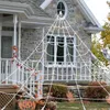 Andere evenementenfeestjes Giant Spider Web Halloween Decor Artificial Cotton White Scary Cobweb Haunted Horror Outdoor Simulation Props 230816