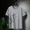 Men's T Shirts Large Size T-shirts Oversize 10XL 11XL Cotton Lycra Print Husband Short Sleeve Big Clothes Plus 6XL 5XL Top Tee Male