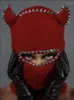 Berets Fashion 1 Loch Rivet Balaclava Full Face Ski Maske Hut Armee Taktische wärmere winddichte Fahrradmotorrad Winterstrick Mützen Kappe