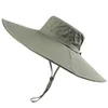 Wide Brim Hats Bucket Hats 16cm Long Wide Brim Sun Hat Breathable Safari Hat Men Women Boonie Hat Summer UV Protection Cap Hiking Fishing Bucket Hat Beach 230816