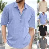 Camisetas masculinas Button Down Summer Corduroy Pullover Youth Fashion Manga Lieve Home Casual Olive Kimono