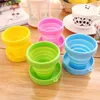 Mugs High Quality Silicone Folding Cup Candy Color Water Drink Coffee Outdoor Travel Camping Portable Telescopic Mug Drinkware 230817