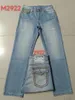 Jeans masculinos Long Troushers Mens True line line super religião Jeans Rous